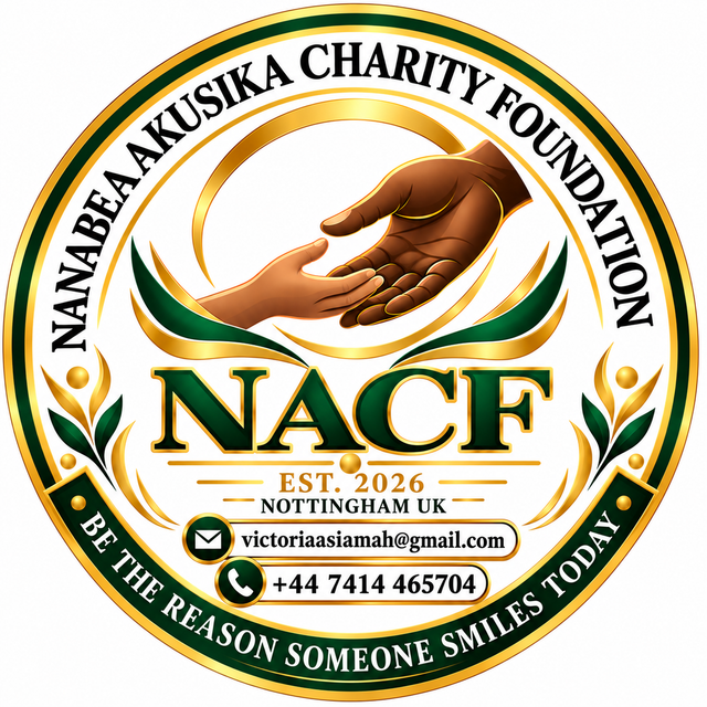 Nanabea Akusika Charity Foundation official logo, established 2026, Nottingham UK